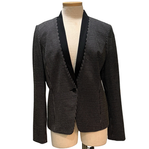 WHBM sz 14 black and white NWT blazer/jacket